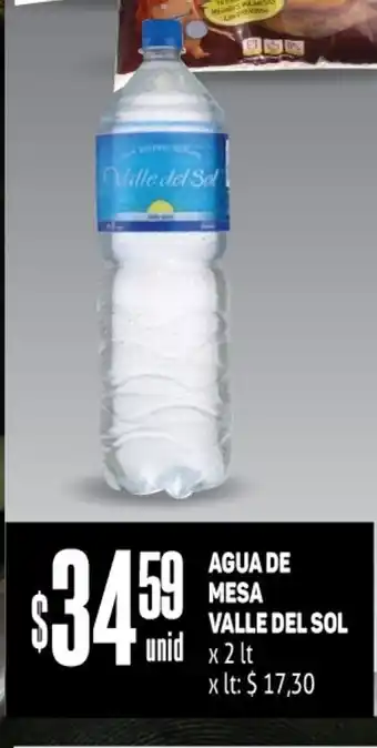 Makro Agua De Mesa Valle Del Sol x 2 lt. oferta