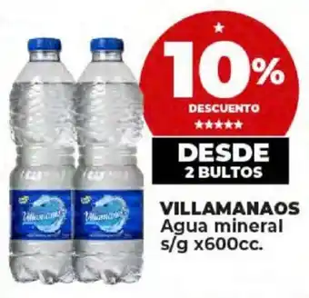Supermayorista Vital VILLAMANAOS Agua mineral s/g x 600cc. oferta