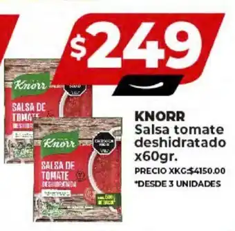 Supermayorista Vital KNORR Salsa tomate deshidratado x 60gr. oferta