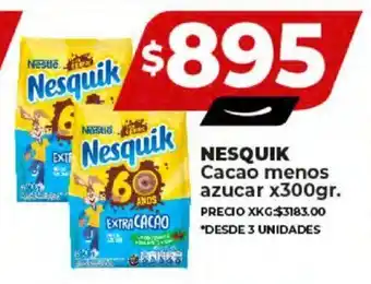Supermayorista Vital NESQUIK Cacao menos azucar x 300gr. oferta