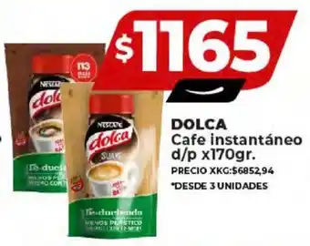 Supermayorista Vital DOLCA Cafe instantáneo d/p x 170gr. oferta