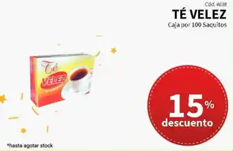 Atlas Hipermayorista TÉ VELEZ Caja por 100 Saquitos oferta