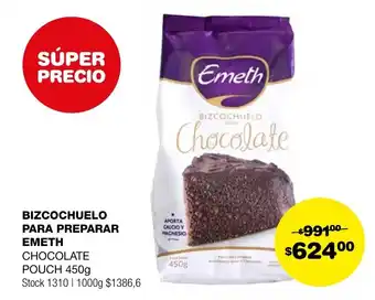 Atomo Conviene BIZCOCHUELO PARA PREPARAR EMETH CHOCOLATE POUCH 450g oferta