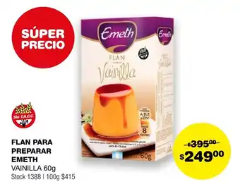 Atomo Conviene FLAN PARA PREPARAR EMETH VAINILLA 60g oferta