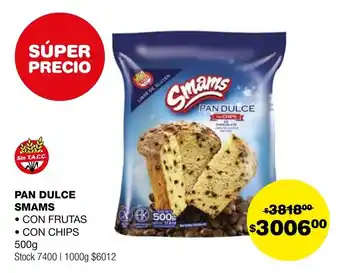 Atomo Conviene PAN DULCE SMAMS 500g oferta