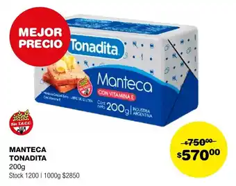 Atomo Conviene MANTECA TONADITA 200g oferta
