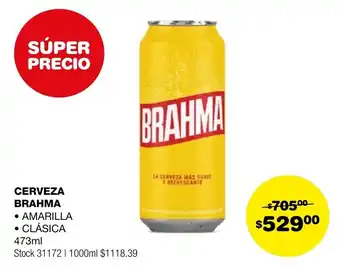 Atomo Conviene CERVEZA BRAHMA AMARILLA / CLÁSICA 473ml oferta