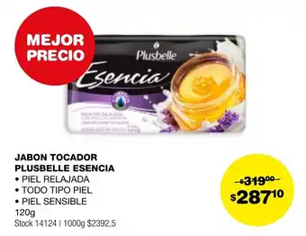Atomo Conviene JABON TOCADOR PLUSBELLE ESENCIA 120g oferta