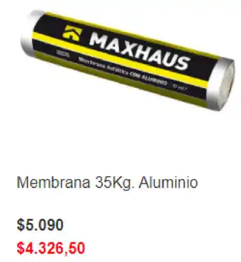Easy Membrana 35kg Aluminio oferta