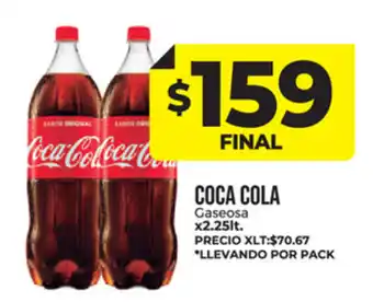 Supermayorista Vital Coca Cola Caseosa x 2,25 lt. oferta