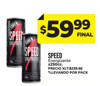 Supermayorista Vital Speed Energizante x 250 cc oferta