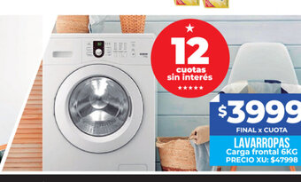 Supermayorista Vital Lavarropas Carga frontal 6kg oferta
