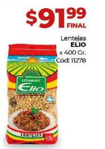 Diarco Lentejas Elio x 400gr. oferta
