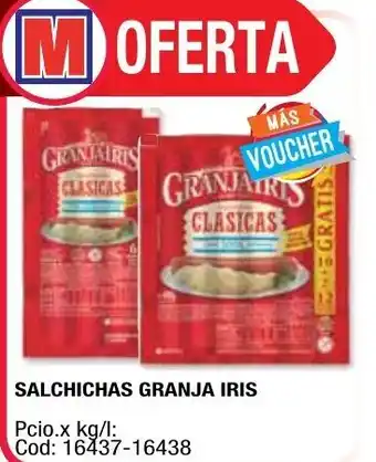 Maxiconsumo Granja Salchichas Iris oferta