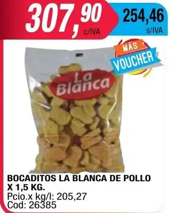 Maxiconsumo La Blanca Bocaditos De Pollo x 1,5kg oferta
