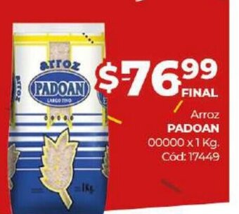 Diarco Arroz Padoan 00000 x 1 kg oferta