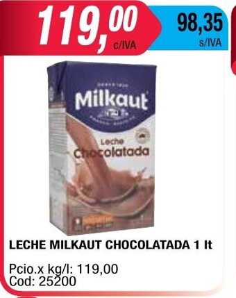 Maxiconsumo Milkaut Leche Chocolatada 1lt oferta