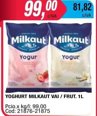 Maxiconsumo Milkaut Yoghurt Vai/Frut.1L oferta