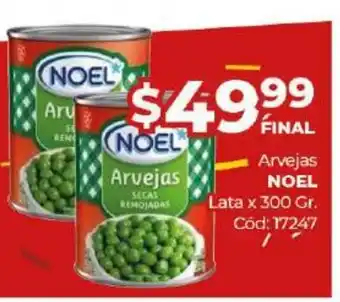 Diarco Noel Arvejas Lata x 300gr oferta