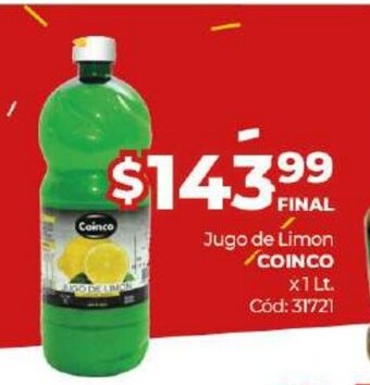 Diarco Coinco Jugo de Limón x 1Lt oferta
