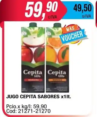Maxiconsumo Cepita Jugo Sabores x 1lt oferta