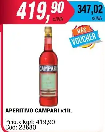 Maxiconsumo Campari Apertivo x 1lt oferta