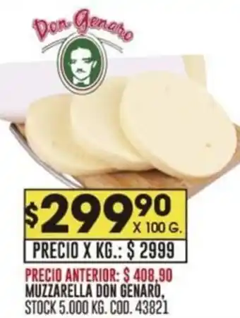 Coto MUZZARELLA DON GENARO, X 100 G. oferta