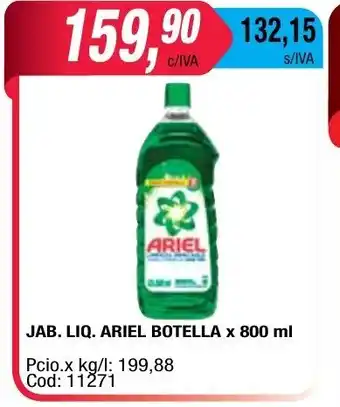 Maxiconsumo Ariel Jab. Liq Botella x 800ml oferta