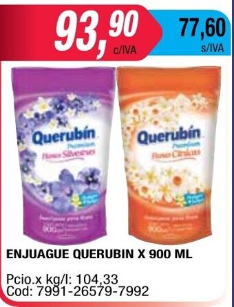 Maxiconsumo Querubin Enjuage x 900ml oferta