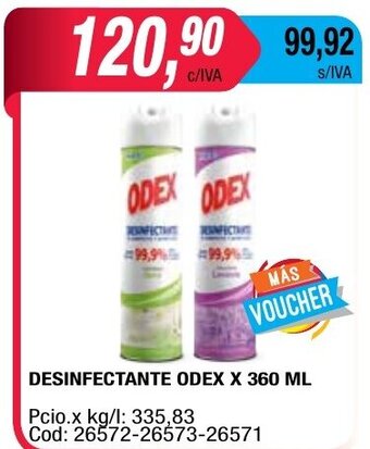 Maxiconsumo Odex Desinfectante x 360ml oferta