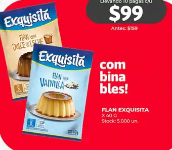 Supermercados Tadicor FLAN EXQUISITA X 40 G oferta