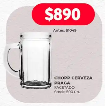 Supermercados Tadicor CHOPP CERVEZA PRAGA FACETADO oferta