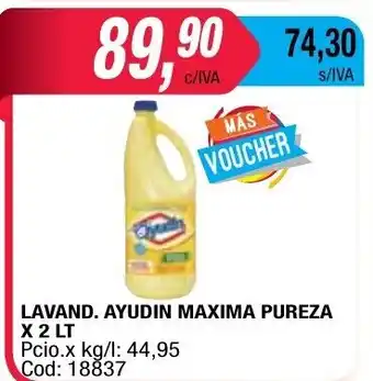 Maxiconsumo Ayudin Maxima Puriza Lavand x 2lt oferta