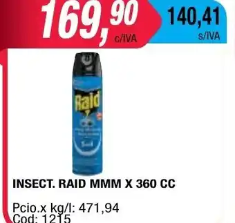 Maxiconsumo Raid MMM Insect x 360cc oferta