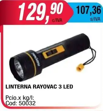 Maxiconsumo Linterna Rayovac 3 LED oferta