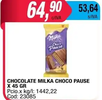Choco Pause Chocolate Milka x 45gr