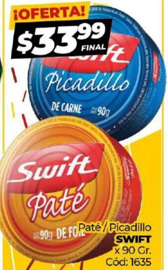 Diarco Swift Paté / Picadillo x 90 gr oferta