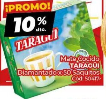 Diarco Taragui Mate Cocido Diamantado x 50 Saquitos oferta