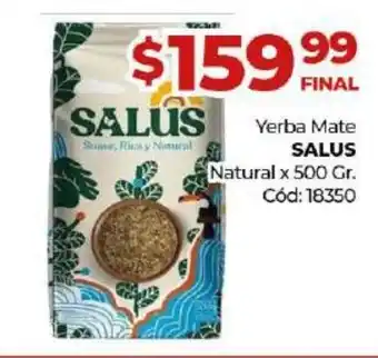 Diarco Salus Yerba Mate Natural x 500gr oferta