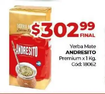 Diarco Andresito Yerba Mate Premium x 1 kg oferta