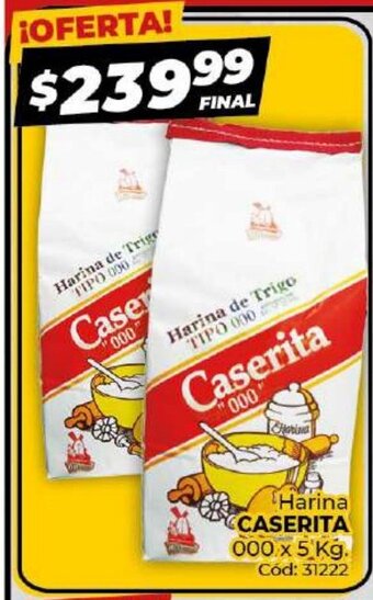 Diarco Caserita Harina 000 x 5 kg oferta