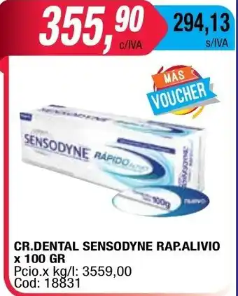 Maxiconsumo Sensodyne Rap. Alivio Cr. Dental x 100gr oferta