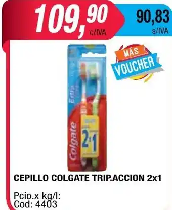 Maxiconsumo Colgate Trip.Accion Cepillo 2x1 oferta