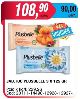 Maxiconsumo Plusbelle Jab.TOC 3 x 125gr oferta