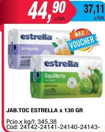 Maxiconsumo Estrella Jab.Toc x 130gr oferta