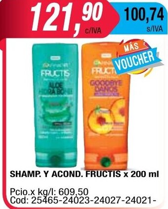 Maxiconsumo Fructis Shamp.Y Acond x 200ml oferta
