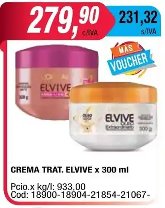 Maxiconsumo Elvive Crema Trat x 300ml oferta