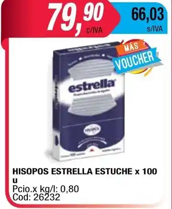 Maxiconsumo Estrella Hisopos Estuche x 100u oferta