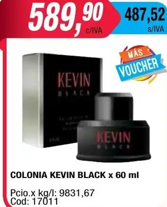 Maxiconsumo Kevin Black Colonia x 60ml oferta