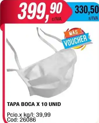 Maxiconsumo Tapa Boca x 10 unid oferta